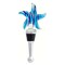 GC Home & Garden 5" Blue and Clear Starfish Hand Blown Glass Bottle Stopper